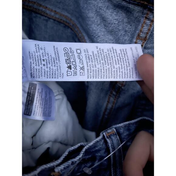 Levi's Premium 501 Jeans Womens 27x28 Blue Denim Straight Leg Button Fly Classic - Picture 11 of 11